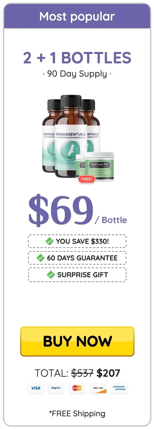 Kerassentials 3 bottles